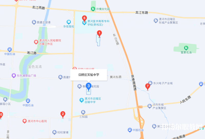 漯河市召陵區(qū)中等專業(yè)學(xué)校地址，乘車路線