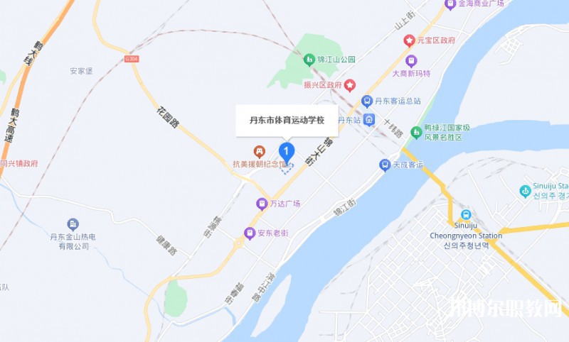 丹東市體育運動學校地址，乘車路線