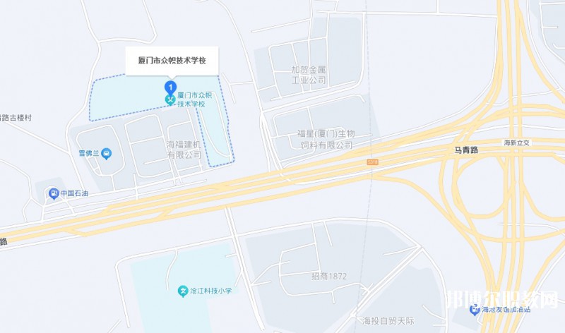 廈門市眾幟技術(shù)學(xué)校地址，乘車路線